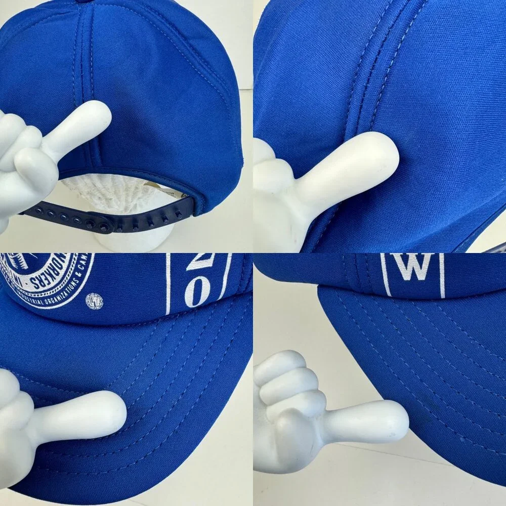 Vtg Blue IBEW LU320 International Brotherhood Electrical Worker Snapback Hat Cap